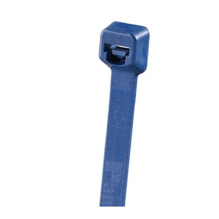 Panduit Cable Tie, 4 in L, 7/8 in Max Bundle Dia., Blue, Polypropylene, 15 lb Strength, 100 PK PLT1M-C186